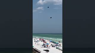 Dust Devil Sends Beach Umbrellas High Into the Air