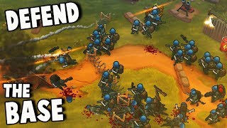 THEY'RE ATTACKING OUR BASE!  Defend the Fort!  (Guns Up Gameplay Part 2)