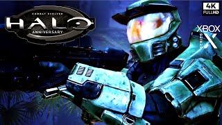 HALO CE ANNIVERSARY Gameplay Walkthrough All Cutscenes [4K 60FPS XBOX SERIES X] - No Commentary