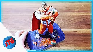 Sculpting Omni-Man crushing a Watermelon from Invincible / Image Comics