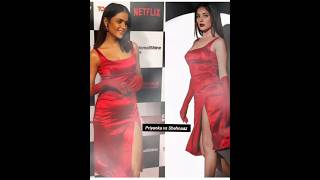 Priyanka Chahar Choudhary vs Shehnaaz Gill in same dress #viral #youtubeshorts #shorts