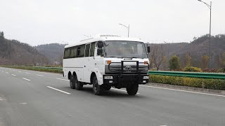 Dongfeng Classis Off-road Bus Real Shooting From the Sky. #dongfeng #offroad #bus