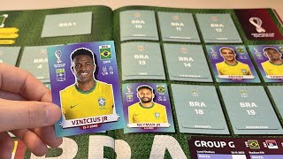 Sticking 2022 WORLD CUP stickers to relax| Panini football no talk | ASMR | Part 3