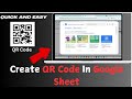 How to Easily Create a QR Code in Google Sheets