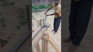 Steel bar bending 20 mm rcc house designer column ties or beam stirrups videos #viral