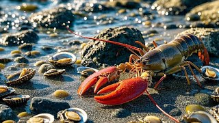 Small chapter to catch the sea to make double! The abalone on the reef is densely packed  only to f