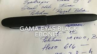 Gama Eyas Black Ebonite - Fountain Pen