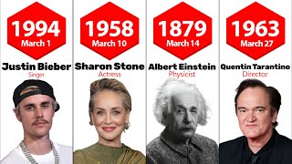 Famous People Born on March/March Celebrity Birthdays