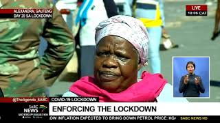 COVID-19 Lockdown | Enforcing the lockdown in Alexandra