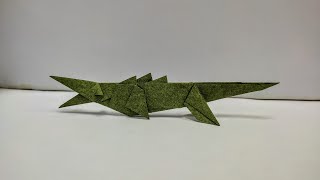 How To Make Origami Dinosaur Mosasaurus Step By Step | Origami Dinosaur Mosasaurus