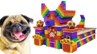 Most Creative - Build Amazing Dog Shaped House From Magnetic Balls (Satisfying) - Magnetic Cube