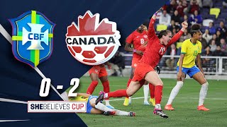 Highlights & Goals: Brasil vs. Canadá 0-2 | SheBelieves Cup | Telemundo Deportes