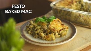 How to cook Pesto Baked Mac | Vegetarian Pesto Baked Mac Recipe