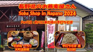 長野県のお蕎麦屋さん2024 PART12:釣りに来た時の手打ちそば(Soba Shop in Nagano 2024 part12:Handmade soba after fishing)