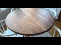 Refinishing the dining table with Rubio Monocoat