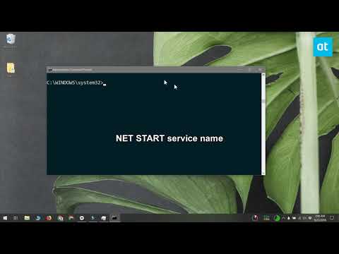 How to Stop and Start a Windows Service from Command Prompt