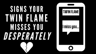 Signs Your Twin Flame Misses You⎮Thinking about you in separation....⎮Twin Flames Missing Each Other