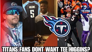 Tennessee Titans Fans DONT WANT Bengals WR Tee Higgins? #Titans #nfl