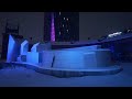 【4k】 walking in heavy snowfall at tampere city centre