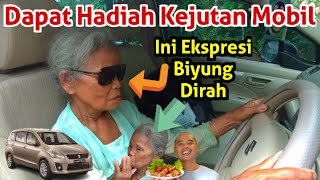 Reaksi Biyung Dirah Saat Mendapat Hadiah Mobil Diluar Dugaan