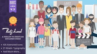 Pixity Land - Character Animation Explainer Toolkit - Best After Effect template