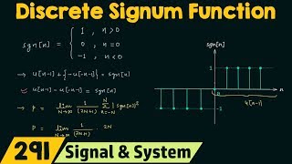 Discrete Time Signum Function