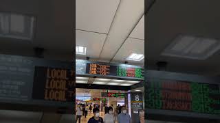 上野東京ラインの電光掲示板　東京駅