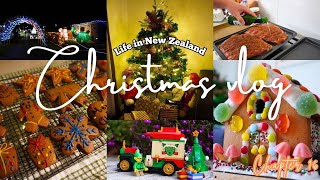 Cozy Christmas vlog🎄 Cooking and baking/Huapai Christmas lights/ making gingerbread house/lego