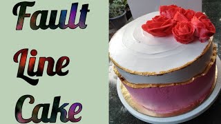 Simple Fault Line Cake|Trending Design |Fault Line Cake|Fault Line Cake Malayalam