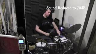 Roland TD-50KV with cage vs Acoustic - How to play drums at midnight and not wak