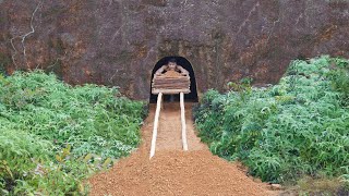 Build a shelter 40 feet underground. There is a Warm Bed System and a Fireplace,