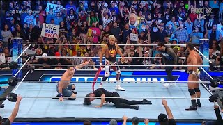 Cody Rhodes, John Cena e Jey Uso attacks The Judgment Day and Solo Sikoa - WWE SmackDown 10/6/2023