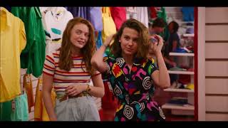 material girl by madonna but you're shopping your heartbreak away with Eleven and Max