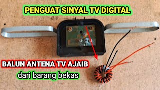 TRIK RAHASIA ‼️ Cara membuat balun Antena Tv Digital agar Sinyal Kuat dan gambar banyak channel ❗️