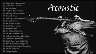 Bon Jovi,Scorpions,Guns N Rose,Aerosmith Best Songs - Acoustic Slow Rock