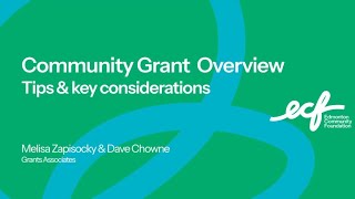 Community Grants Overview - 2026