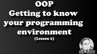 JAVA - Lesson2 - GETTING TO KNOW YOUR PROGRAMMING ENVIRONMENT - by Sir Eudz