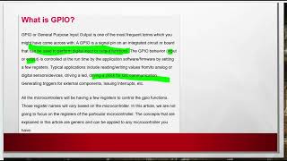 Understanding the Microcontroller GPIO Working Explained | | PART 1 #microcontroller #gpio