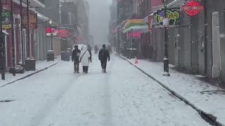 Rare winter storm brings New Orleans to a halt — WGN Evening News