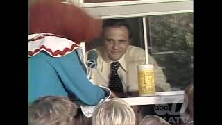 Bozo the Clown at the snow-cone stand