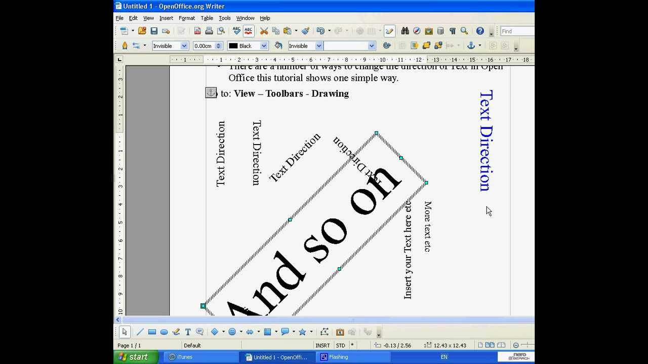 How To Insert Text Into Openoffice Draw Bbper