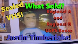 What Sold - Fees Breakdown!  Sealed VHS! Regional A and B USPS Boxes Explained! Justin Timberlake!