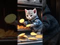 the kitten wants to eat chips😻 ai aicat aiviral shorts shortsviral meow meowslovers