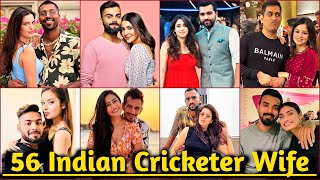56 Indian Cricketers Wife | Most Beautiful Wives Of Indian Cricketers 2023