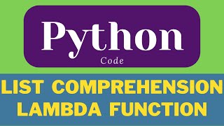 list comprehension | Lambda function | Python List | Python tutorial | #shorts #python #ytshorts
