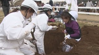 埼玉県のチームが優勝 寒空の下「全国穴掘り大会」