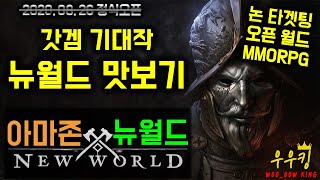 아마존 신작게임 뉴월드 논타겟팅 오픈월드 MMORPG - 우우킹[NEW WORLD]