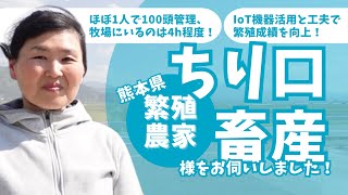 【1日数時間の時短業務で100頭を管理】ちり口畜産様をお伺いしました！