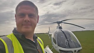 Elstree Helicopters Cabri G2 student Jon Qualifying Cross Country second leg Duxford - Turweston