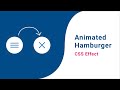 Animated Hamburger Menu Tutorial   CSS Effects